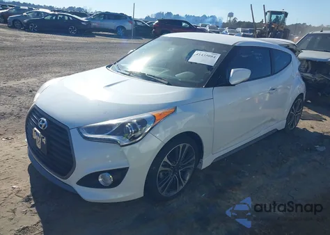 2016 Hyundai Veloster Turbo из США, поврежденный, VIN KMHTC6AE4GU297211